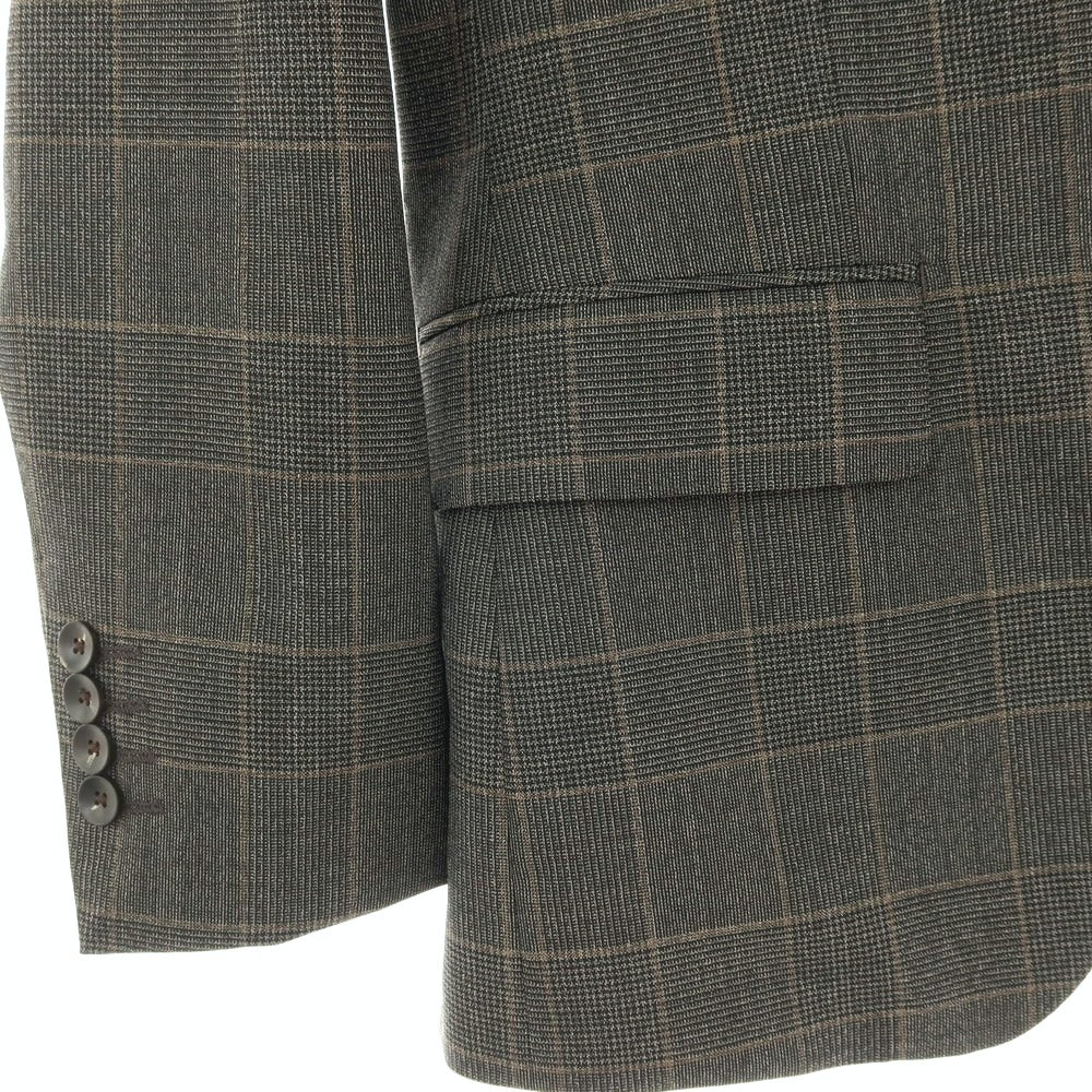 【中古】スーツセレクト SUIT SELECT ウール チェック 2つボタンスーツ グレー【サイズA4】【 状態ランクA 】【 メンズ 】