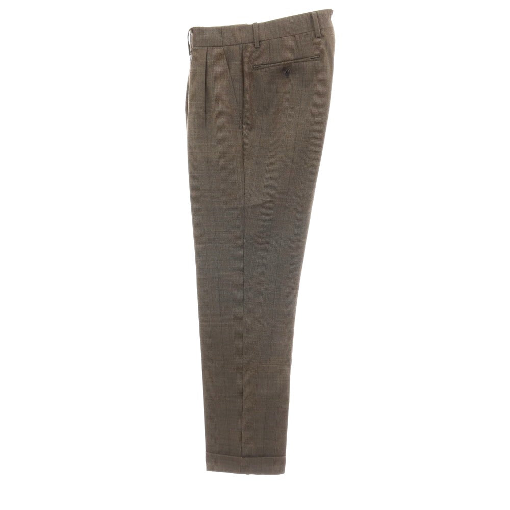 【中古】スーツカンパニー THE SUIT COMPANY ウール グレンチェック 2つボタンスーツ アッシュブラウン【サイズ165(S位)】【 状態ランクB 】【 メンズ 】