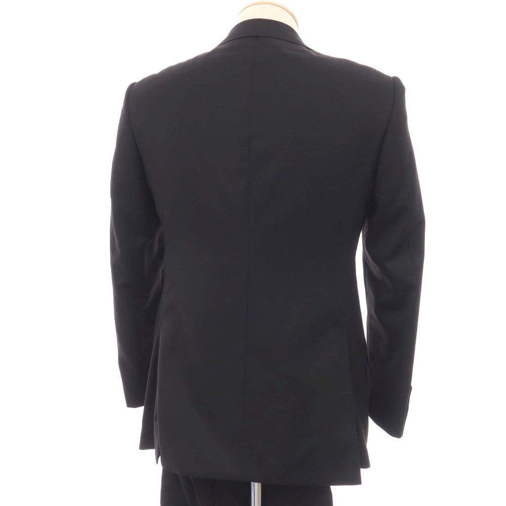 【中古】アザブテーラー azabu tailor ウール 2つボタン フォーマルスーツ ブラック【サイズ上42/下79】【 状態ランクB 】【 メンズ 】