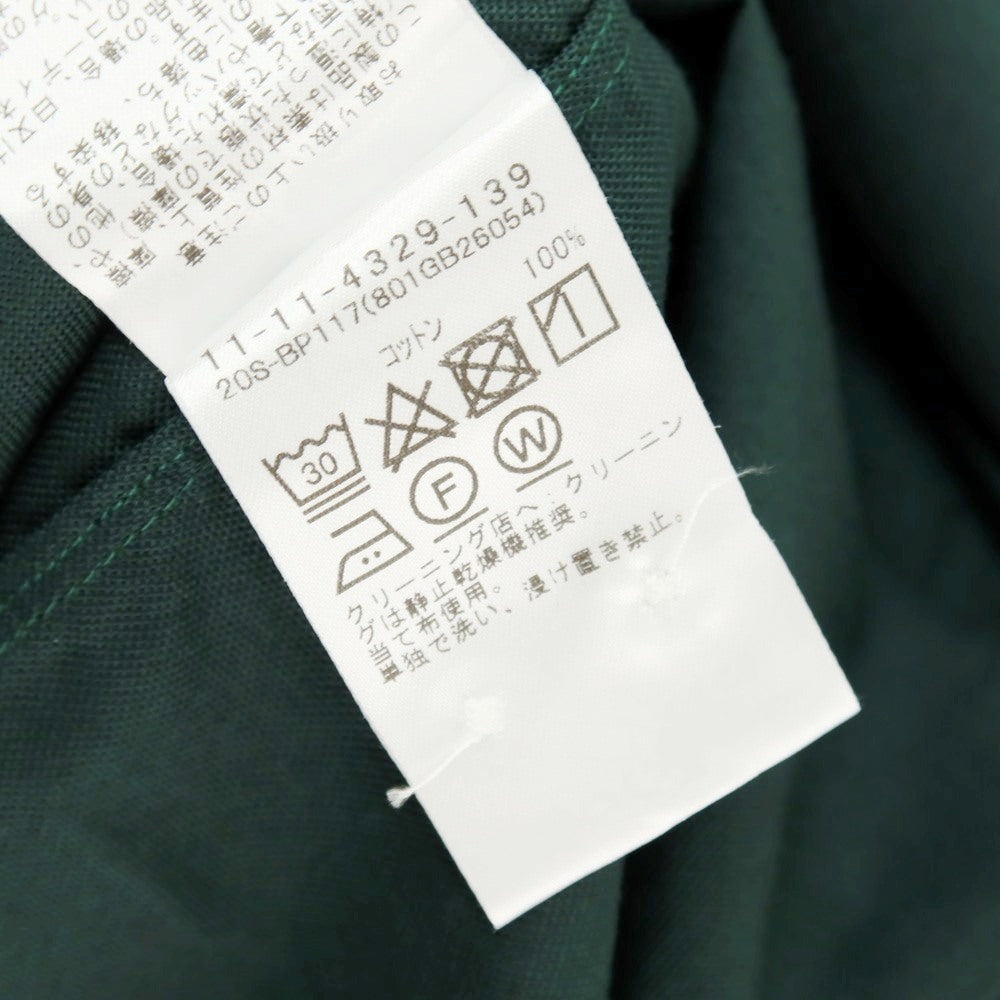 【中古】【未使用】ビームスプラス BEAMS PLUS コットン ボタンダウン カジュアルシャツ ダークグリーン【サイズXS】【 状態ランクS 】【 メンズ 】
