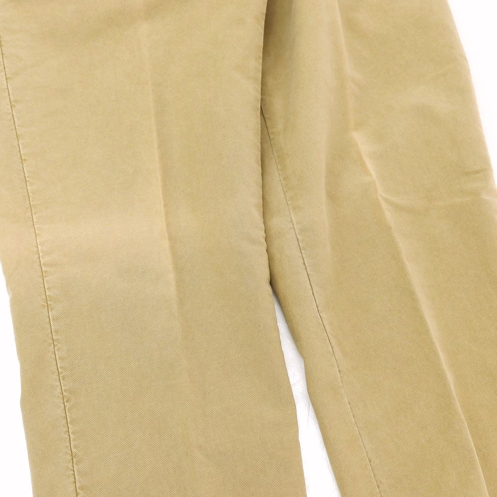 【中古】インコテックス スラックス INCOTEX SLACKS ガーメントダイ ストレッチ コットン カジュアルスラックスパンツ ベージュ【サイズ34】【 状態ランクD 】【 メンズ 】