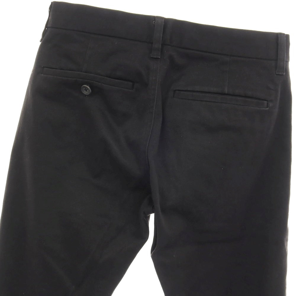 【中古】クロ KURO ストレッチ コットン チノパンツ ブラック【サイズ28】【 状態ランクC 】【 メンズ 】