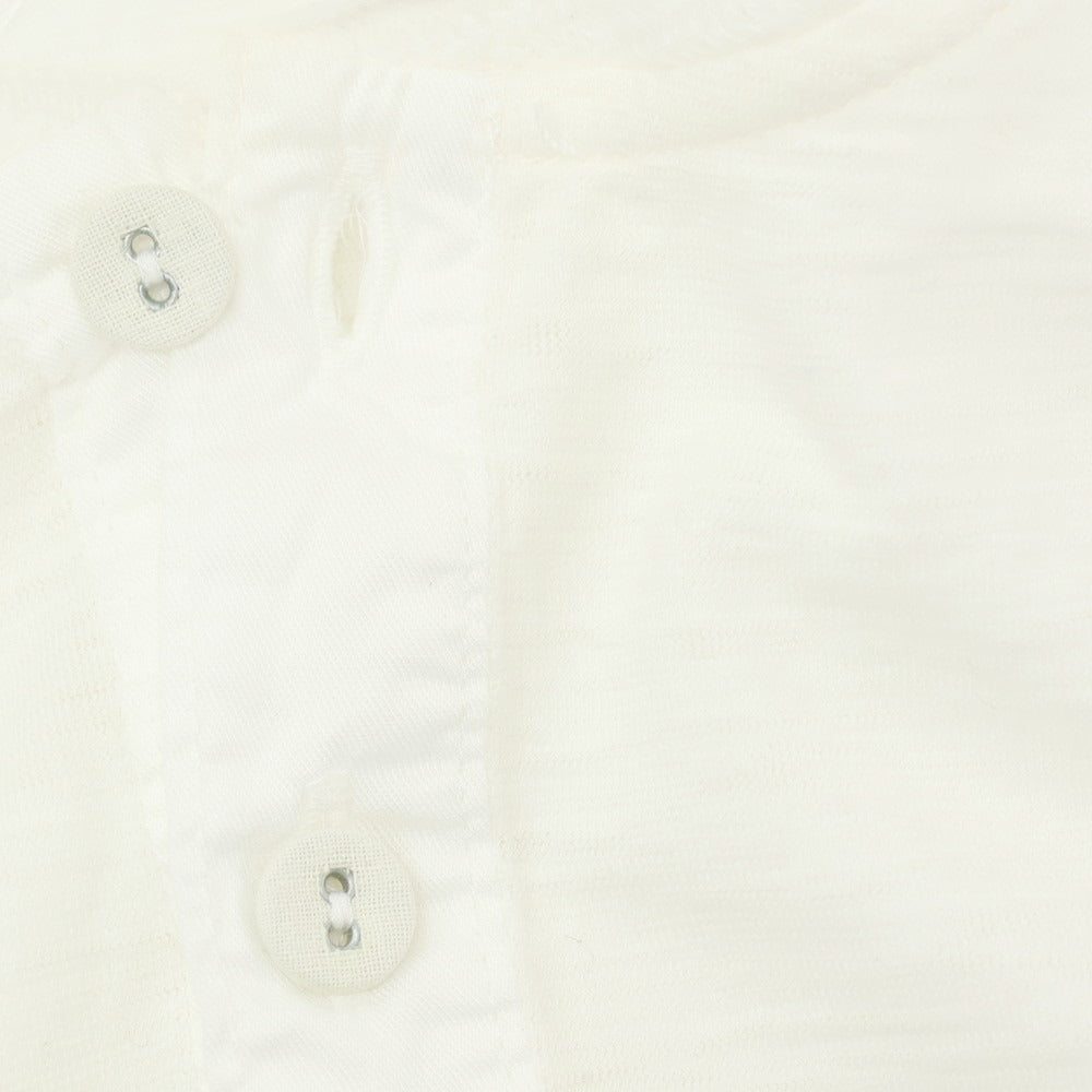 【中古】シーサー Schiesser コットン ヘンリーネック 長袖Tシャツ ホワイト【サイズ4/S】【 状態ランクB 】【 メンズ 】