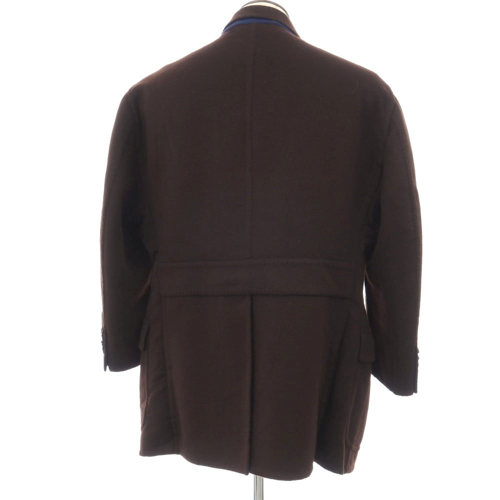 【中古】チェーザレ アットリーニ Cesare Attolini カシミヤ チェスターフィールドコート ブラウン【サイズ表記なし(56位)】【 状態ランクA 】【 メンズ 】