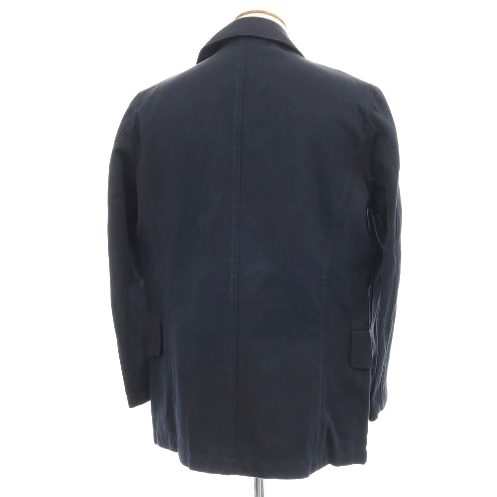 【中古】ラム HLAM ツイル コットンリネン ピーコート ネイビー【サイズM】【 状態ランクC 】【 メンズ 】