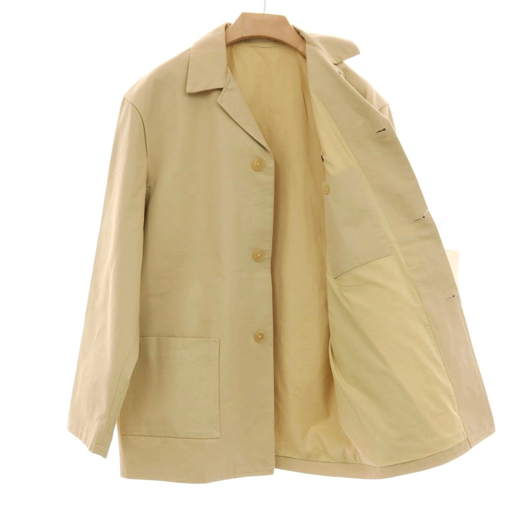 【中古】ジルサンダー JIL SANDER ツイルコットン ジャケット ベージュ【サイズ48】【 状態ランクC 】【 メンズ 】