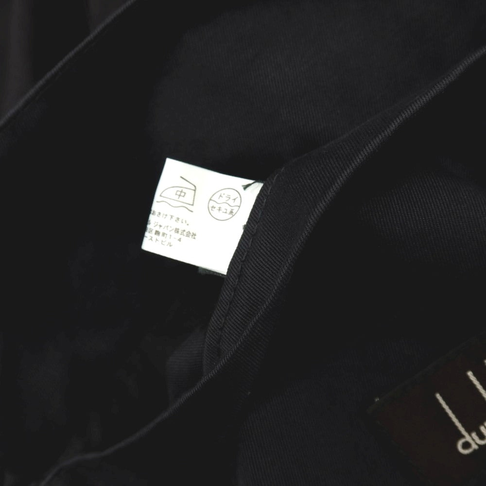 【中古】ダンヒル Dunhill ツイル コットン スタンドカラー ワークジャケット ダークネイビー【サイズM(R fit)】【 状態ランクC 】【 メンズ 】