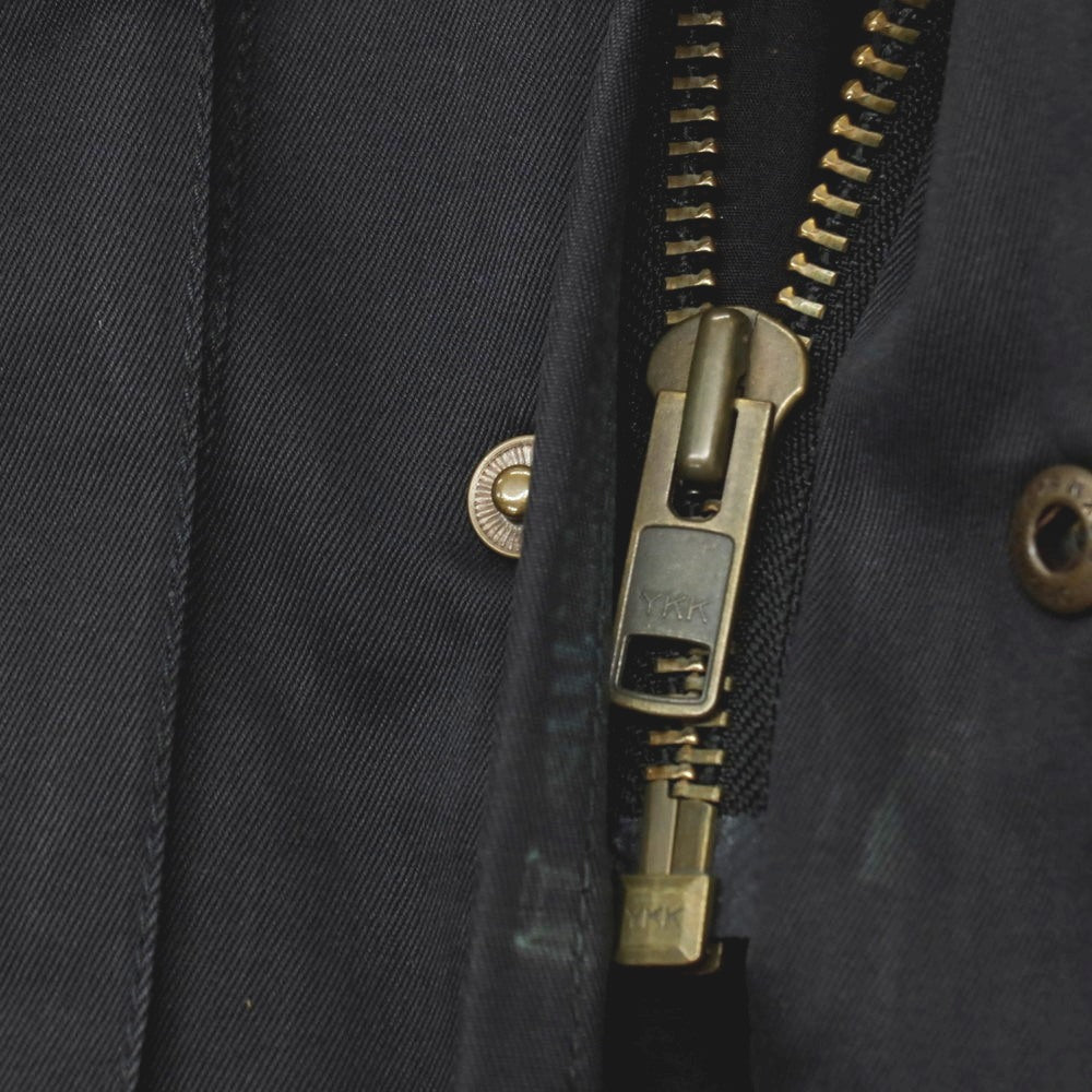 【中古】ダンヒル Dunhill ツイル コットン スタンドカラー ワークジャケット ダークネイビー【サイズM(R fit)】【 状態ランクC 】【 メンズ 】