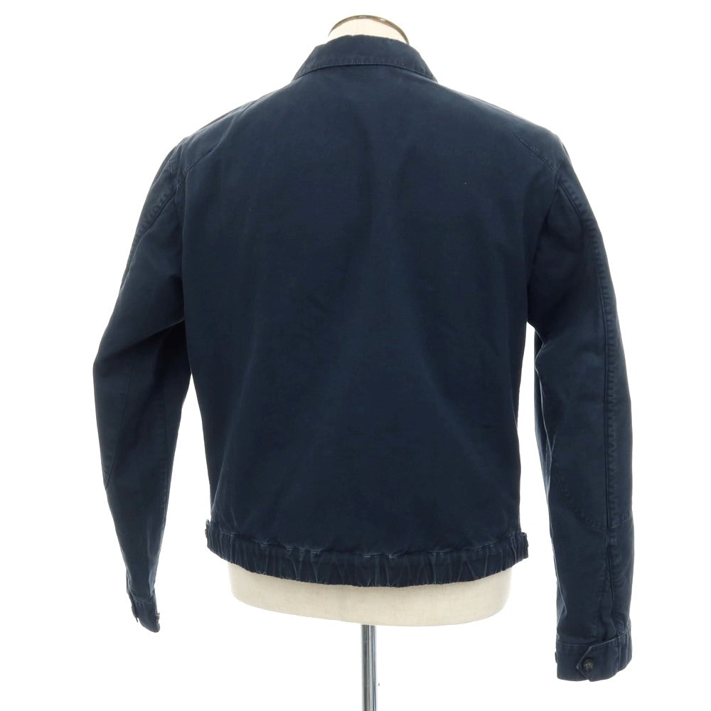 【中古】モンテドーロ Montedoro ツイル コットン ダブルジップ スイングトップ ネイビー【サイズ50】【 状態ランクB 】【 メンズ 】