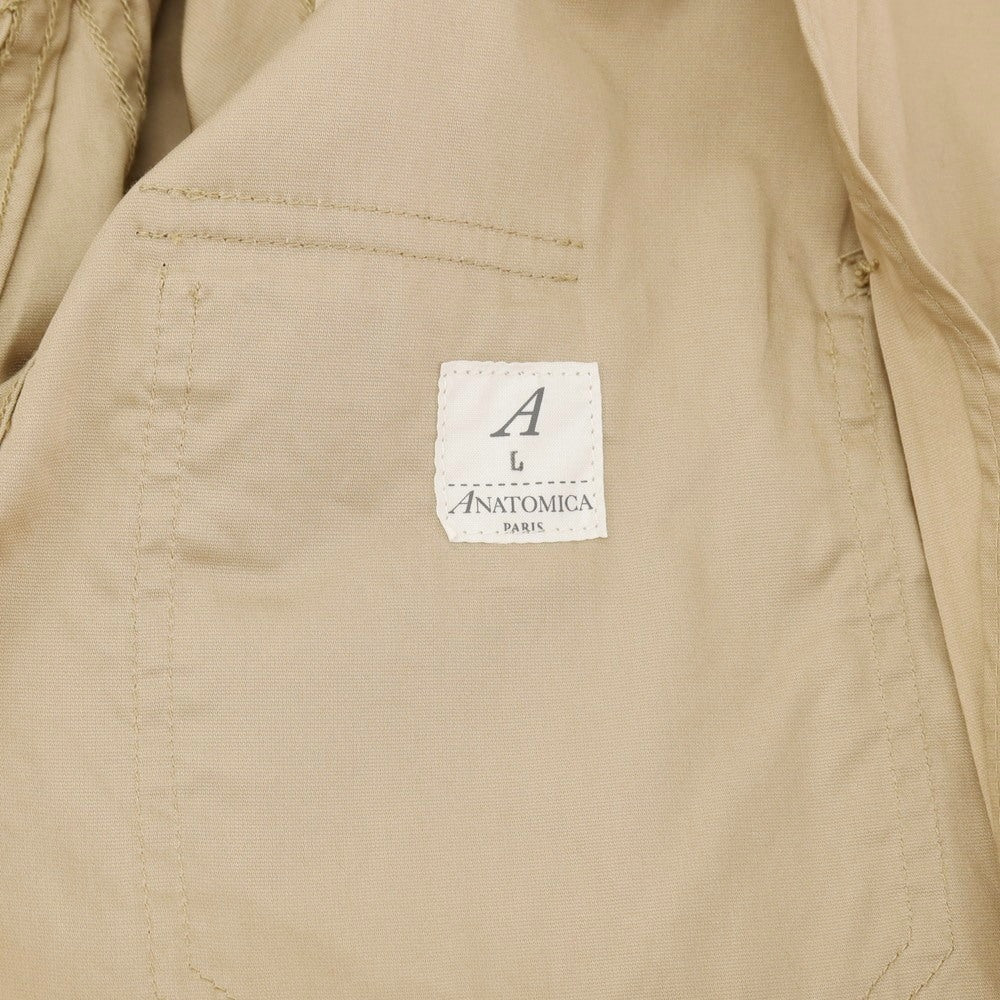 【中古】アナトミカ ANATOMICA コットン ジップアップ サマーフライトジャケット ベージュ【サイズL】【 状態ランクC 】【 メンズ 】