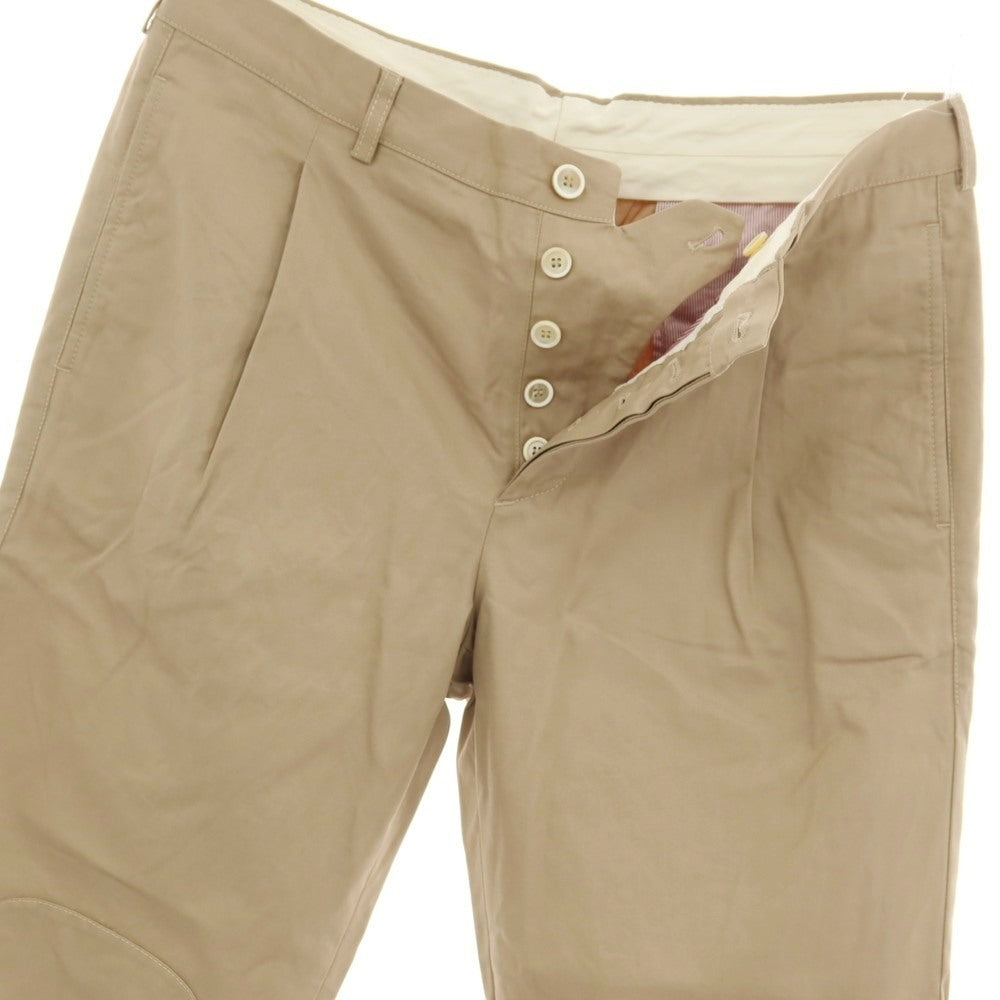 【中古】ブルネロクチネリ Brunello Cucinelli コットン カジュアルスラックスパンツ ベージュ【サイズ50】【 状態ランクB 】【 メンズ 】