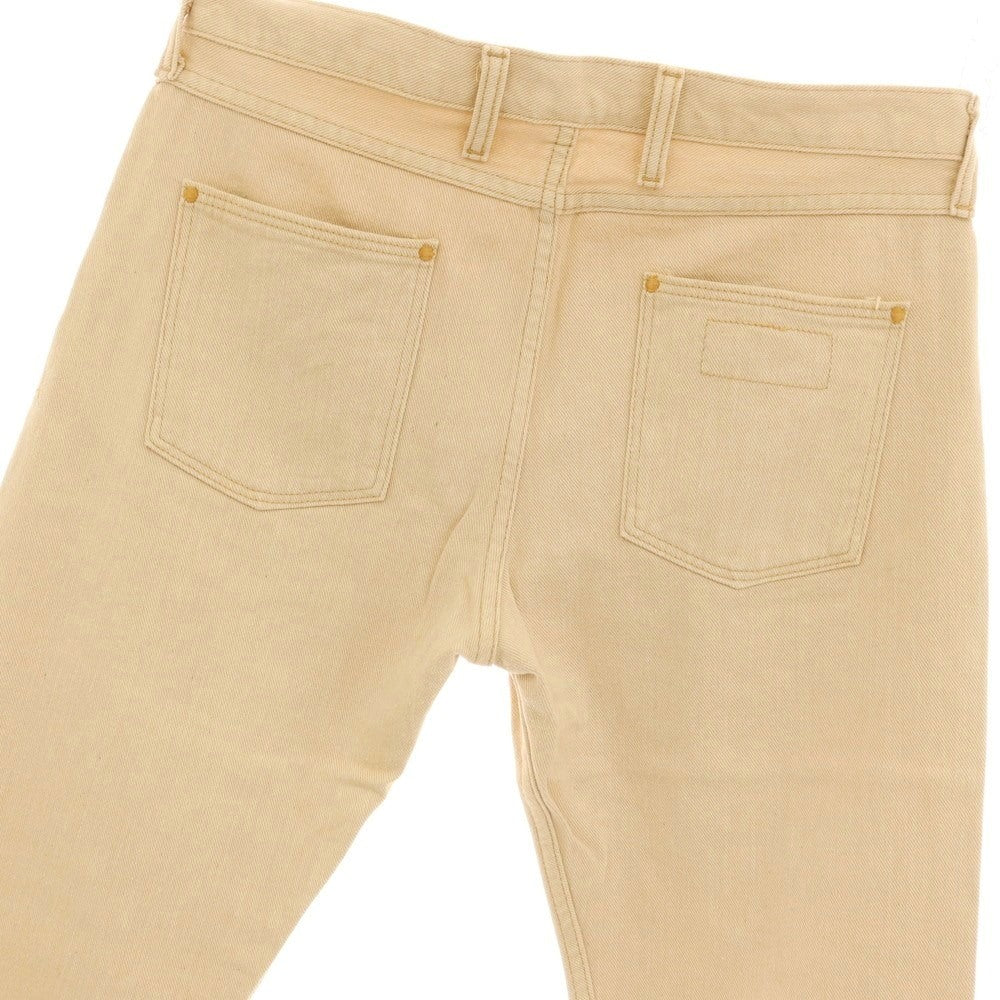 【中古】ラングラー Wrangler コットン セミフレアシルエット デニムパンツ ベージュ【サイズ33】【 状態ランクA 】【 メンズ 】