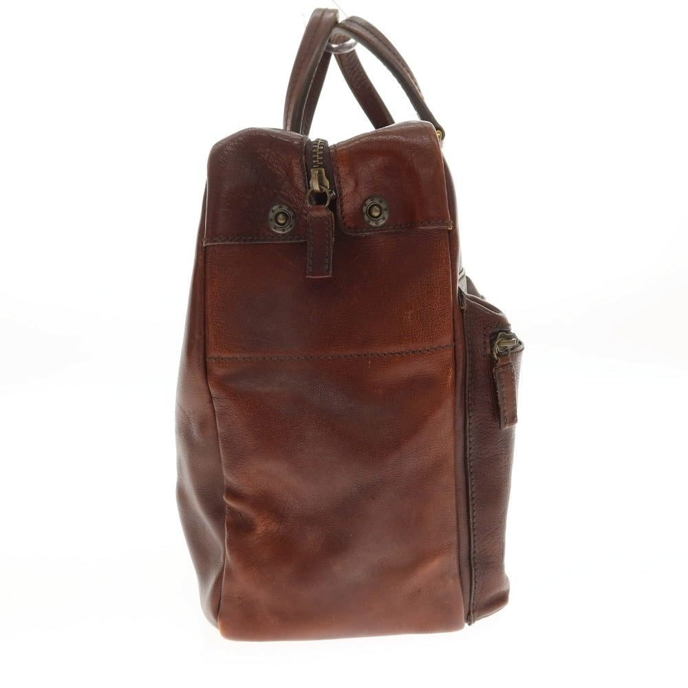 【中古】ダニエルアンドボブ Daniel & Bob レザー ボストンバッグ ブラウン【 状態ランクC 】【 メンズ 】