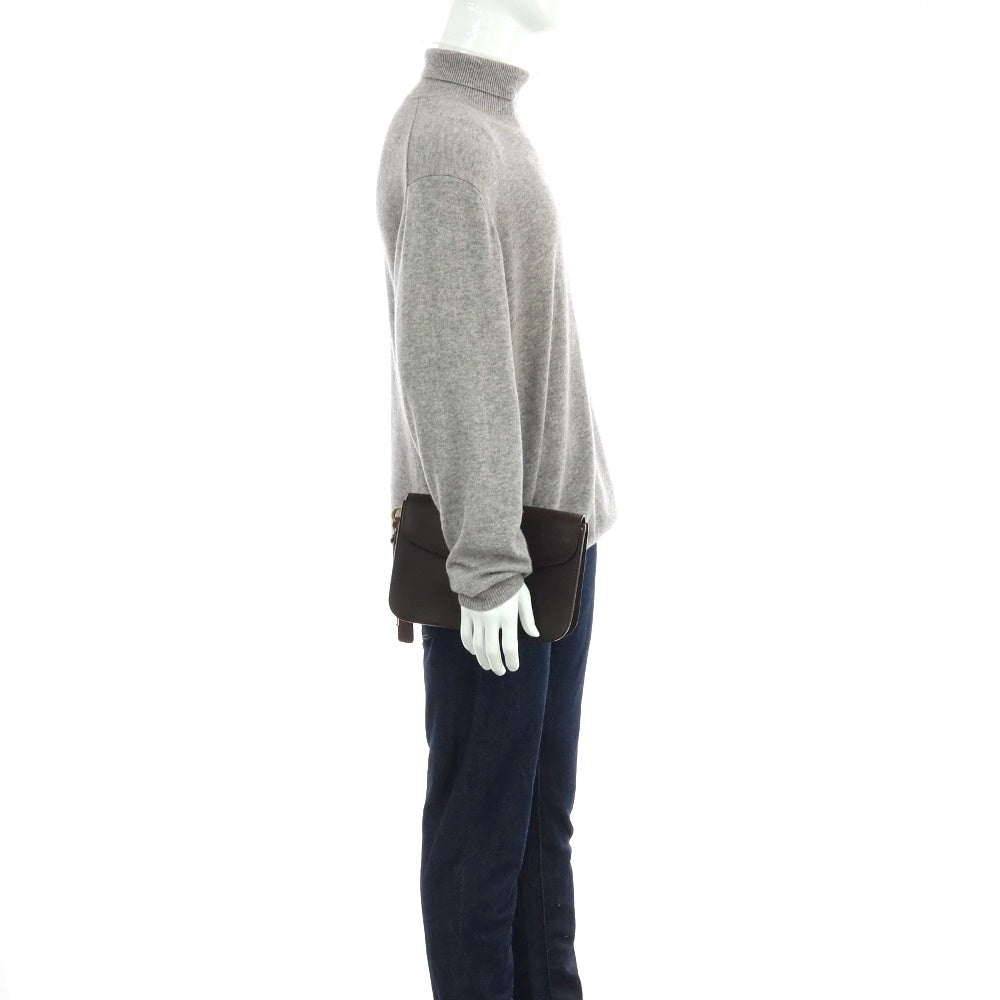 【中古】フェリージ Felisi 17-70 レザー クラッチバッグ ダークブラウン【 状態ランクA 】【 メンズ 】