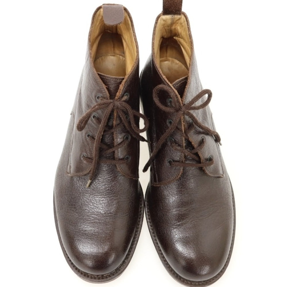 【中古】ジョルジオアルマーニ GIORGIO ARMANI レザー ブーツ ダークブラウン【サイズ7 1/2】【 状態ランクC 】【 メンズ 】