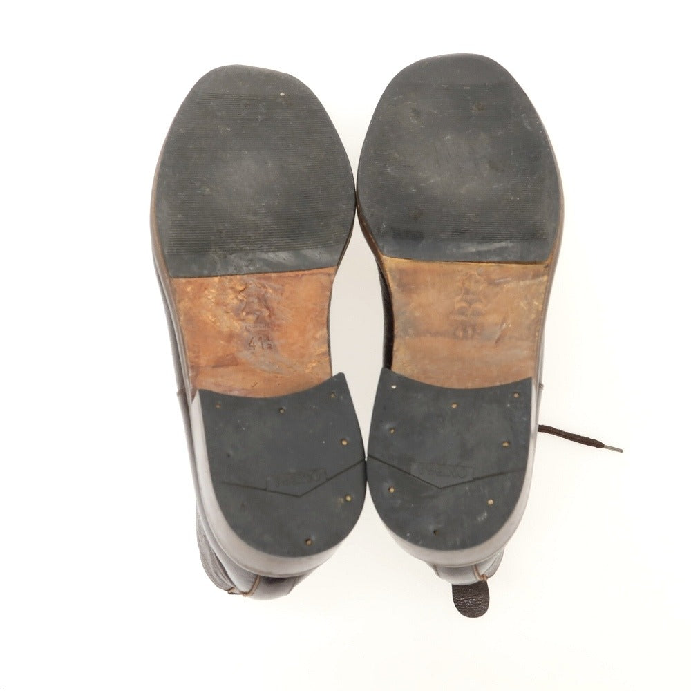 【中古】ジョルジオアルマーニ GIORGIO ARMANI レザー ブーツ ダークブラウン【サイズ7 1/2】【 状態ランクC 】【 メンズ 】