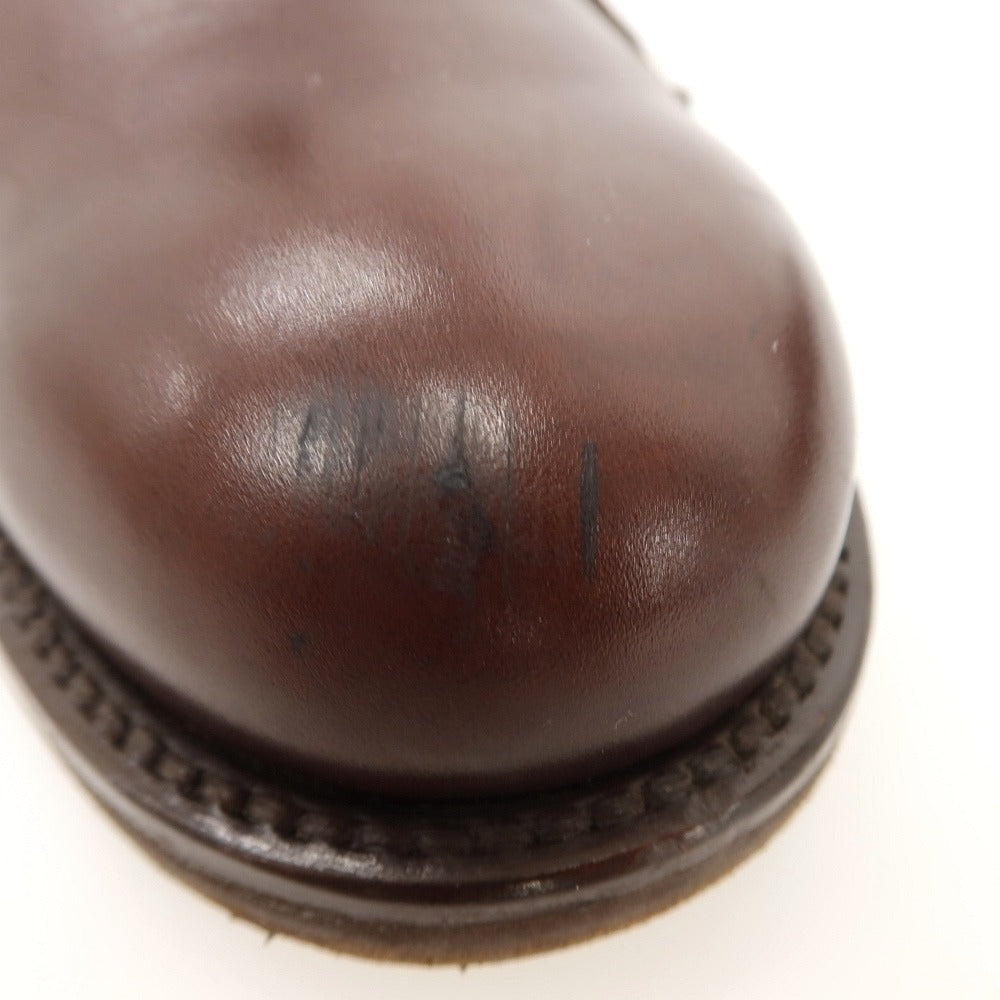 【中古】ジョルジオアルマーニ GIORGIO ARMANI レザー ドレスシューズ ブラウン【サイズ8】【 状態ランクC 】【 メンズ 】