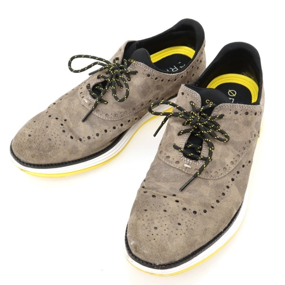【中古】コールハーン COLE HAAN スエード スニーカー ダークベージュ【サイズ10】【 状態ランクB 】【 メンズ 】
