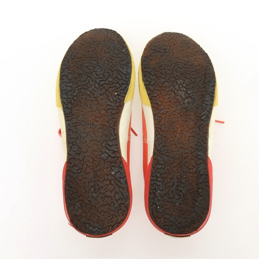 【中古】スペルガ SUPERGA キャンバス スニーカー オレンジxイエロー【サイズ44】【 状態ランクC 】【 メンズ 】