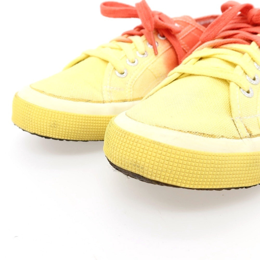 【中古】スペルガ SUPERGA キャンバス スニーカー オレンジxイエロー【サイズ44】【 状態ランクC 】【 メンズ 】