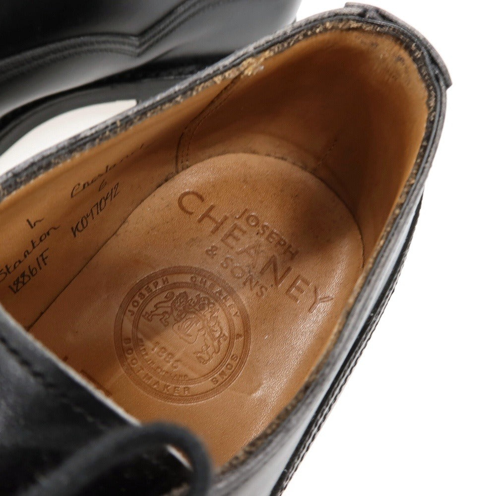 【中古】チーニー CHEANEY カーフ ドレスシューズ ブラック【サイズ6】【 状態ランクB 】【 メンズ 】