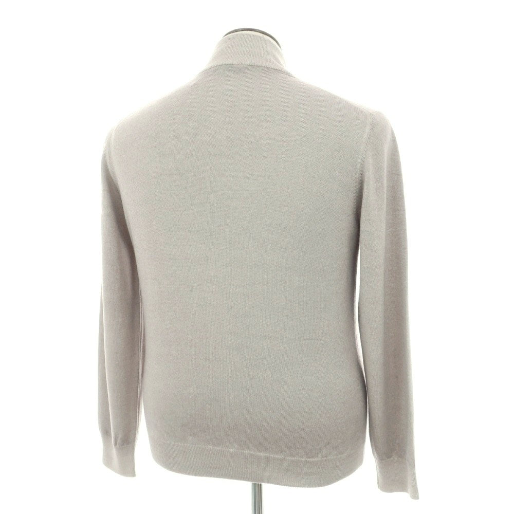 【中古】グランサッソ GRAN SASSO ウール スタンドカラー ダブルジップ カーディガン グレー【サイズ50】【 状態ランクC 】【 メンズ 】