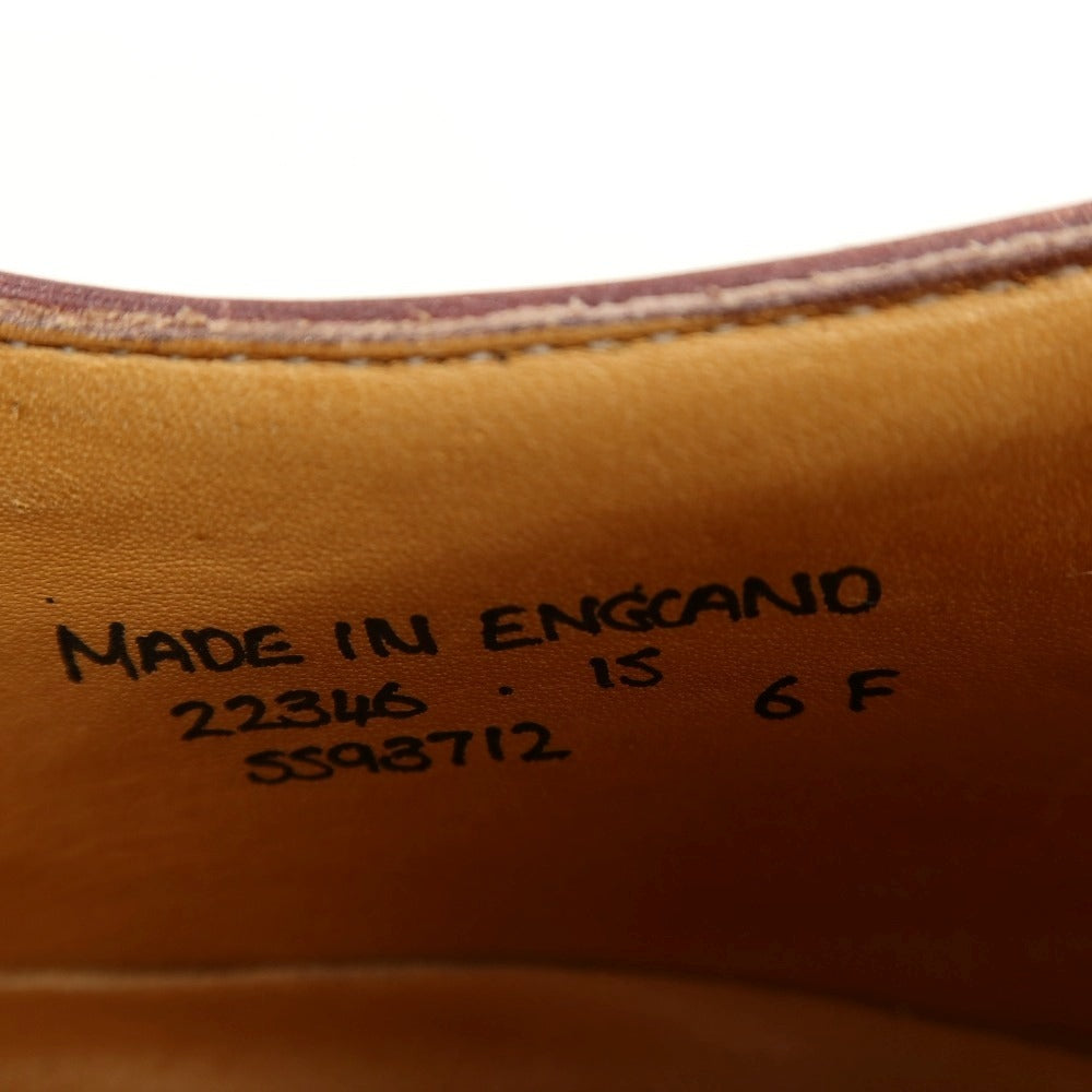 【中古】グレンソン GRENSON 22346 カーフ ドレスシューズ ワインレッド【サイズ6F】【 状態ランクC 】【 メンズ 】