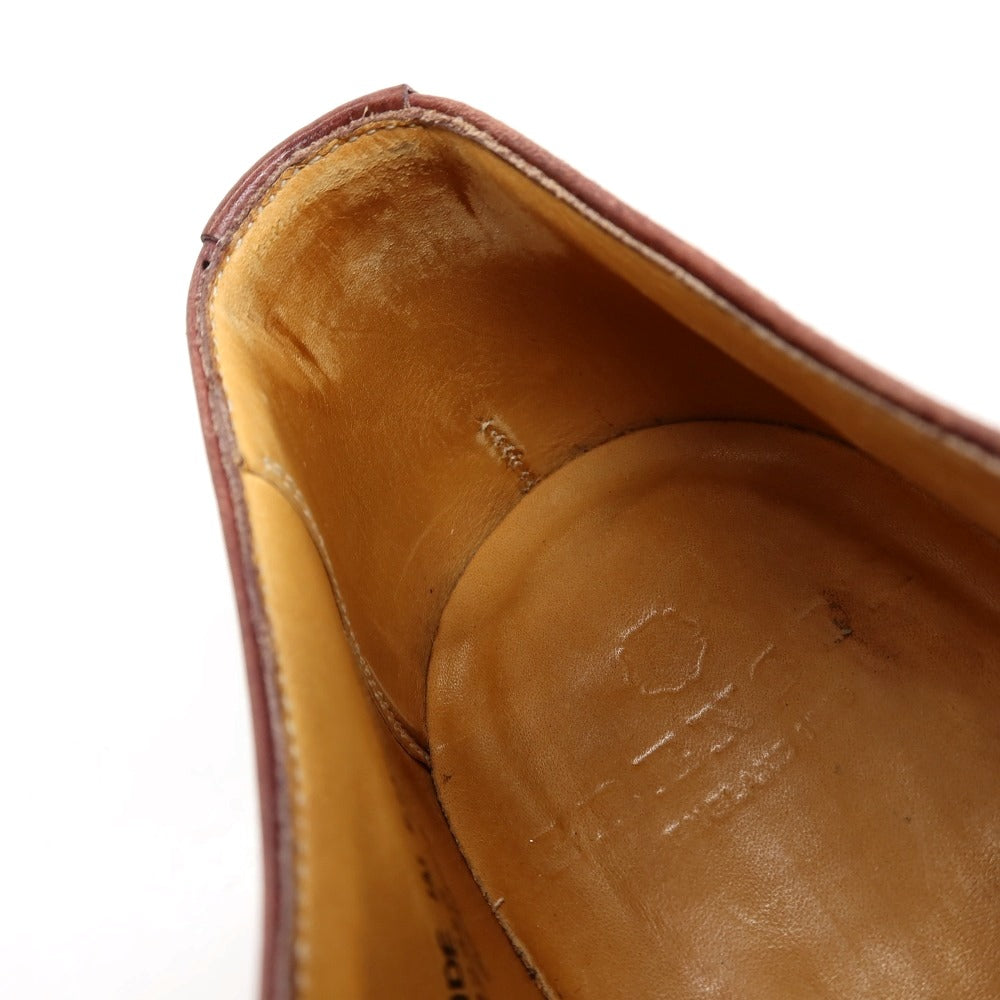 【中古】グレンソン GRENSON 22346 カーフ ドレスシューズ ワインレッド【サイズ6F】【 状態ランクC 】【 メンズ 】