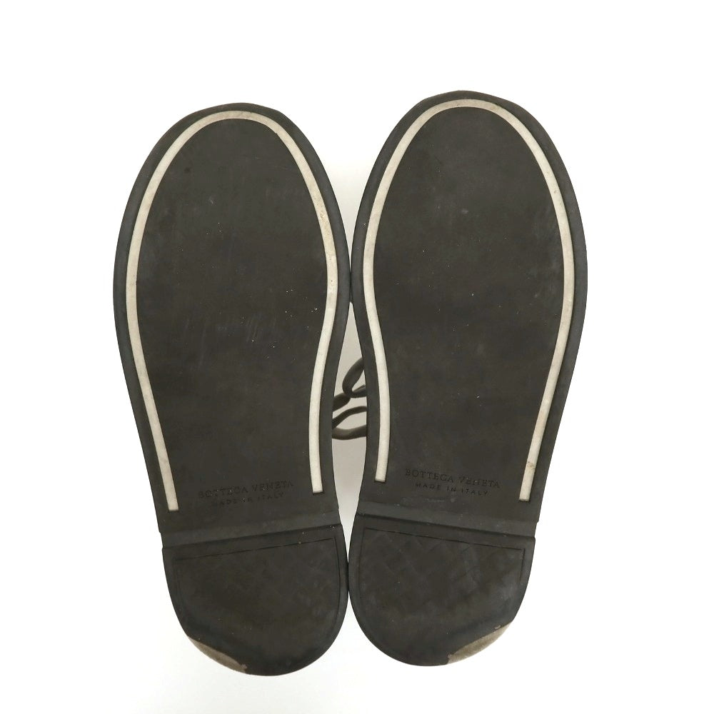 【中古】ボッテガヴェネタ BOTTEGAVENETA レザー スニーカー ブラック【サイズ40 1/2】【 状態ランクC 】【 メンズ 】