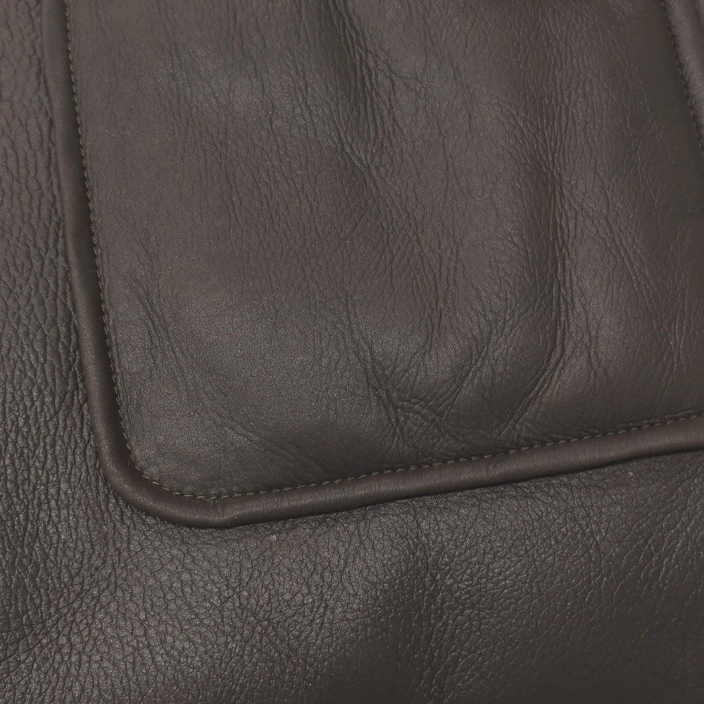 【新品アウトレット】ルッフォ RUFFO ナッパムートン レザー フーデッドコート ブラウン【サイズ48】【 状態ランクN- 】【 メンズ 】