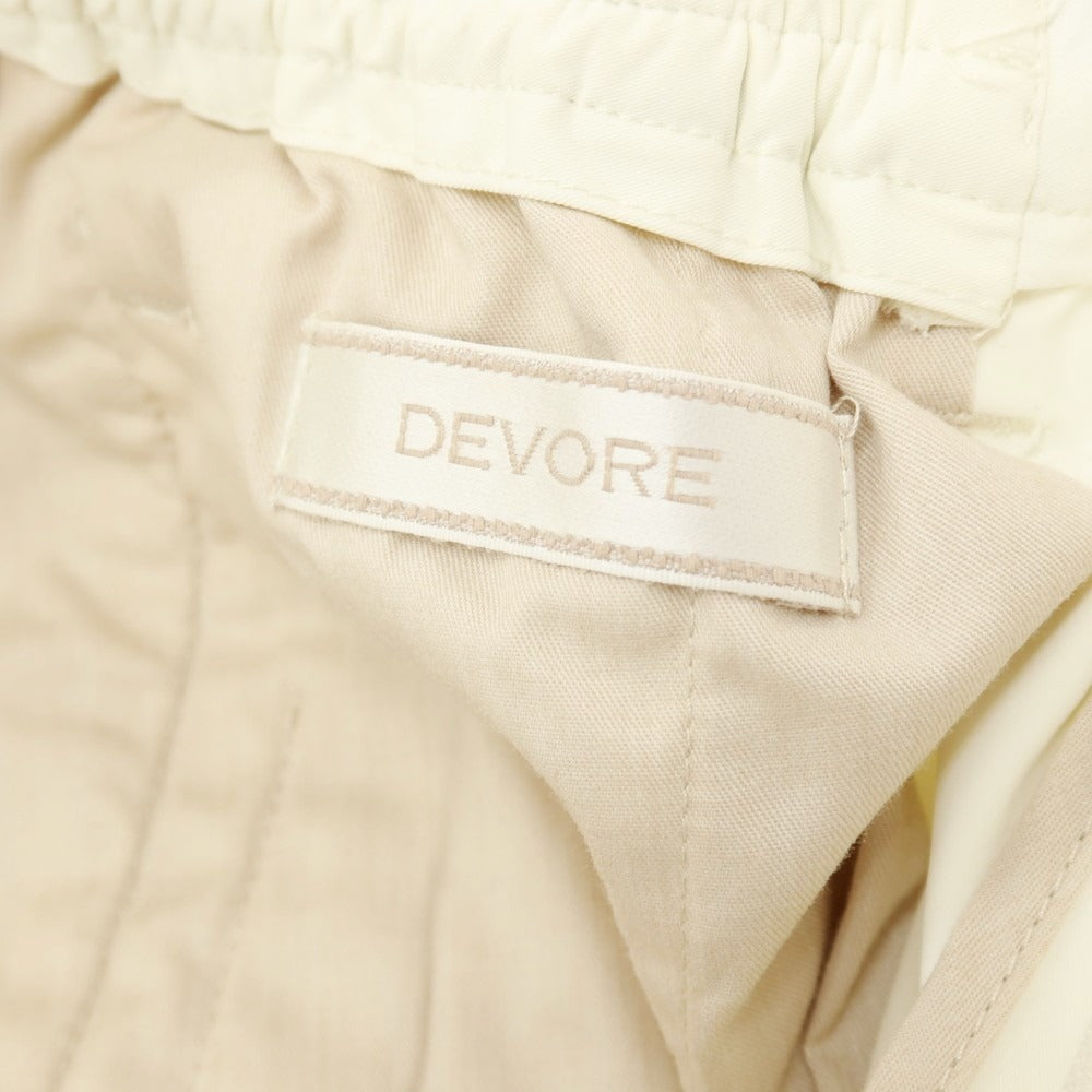 【新品】デヴォレ インチピット DEVORE Incipit ストレッチ ナイロン イージースラックスパンツ アイボリー【サイズ52】【 状態ランクN 】【 メンズ 】