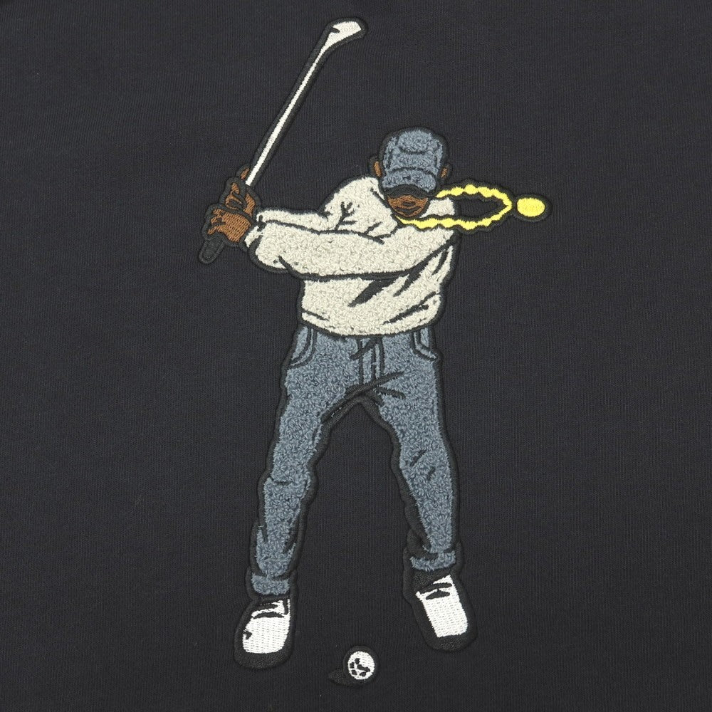 【中古】イーストサイドゴルフ Eastside Golf コットンポリエステル スウェット スウィングマン プルオーバー パーカー ブラックネイビー【サイズXL】【 状態ランクC 】【 メンズ 】