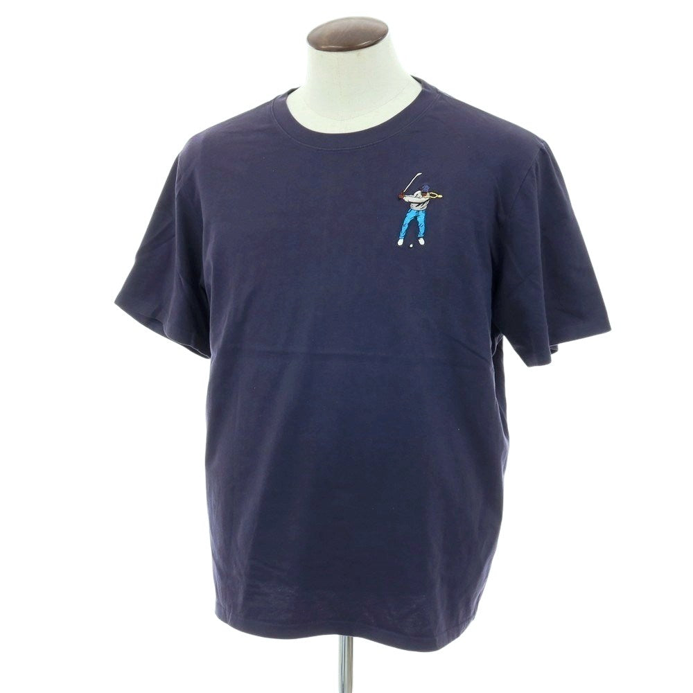 【中古】イーストサイドゴルフ Eastside Golf コットン クルーネック 半袖Tシャツ ネイビー【サイズXXL】【 状態ランクC 】【 メンズ 】