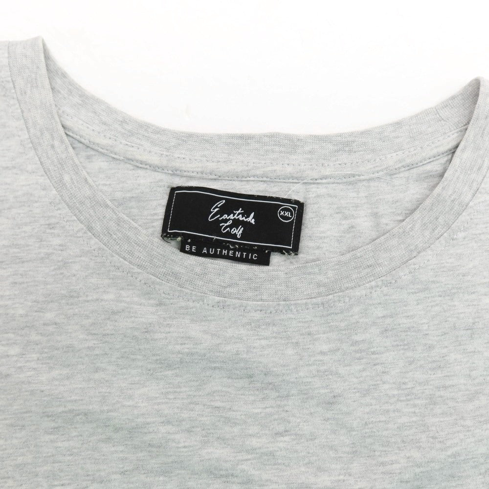 【中古】イーストサイドゴルフ Eastside Golf コットン クルーネック 半袖Tシャツ ライトグレー【サイズXXL】【 状態ランクC 】【 メンズ 】