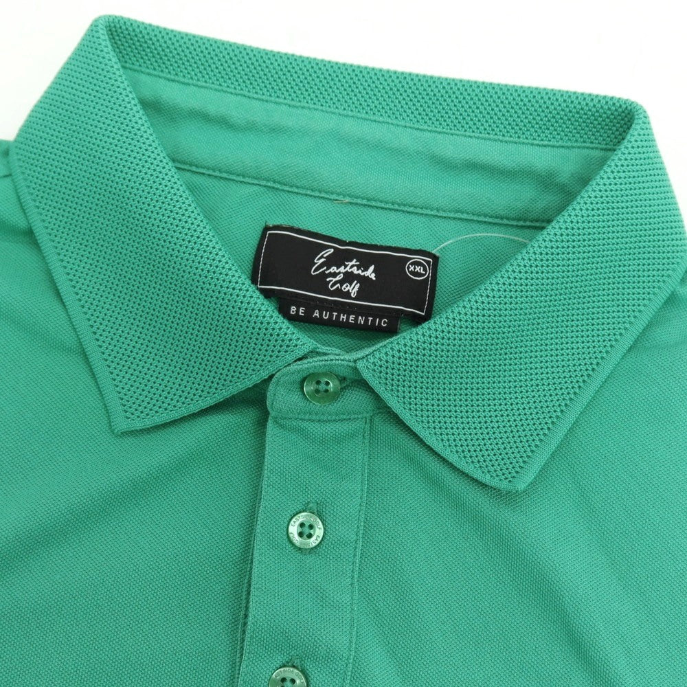 【中古】イーストサイドゴルフ Eastside Golf コットンポリエステルポリウレタン 鹿の子 半袖ポロシャツ グリーン【サイズXXL】【 状態ランクB 】【 メンズ 】
