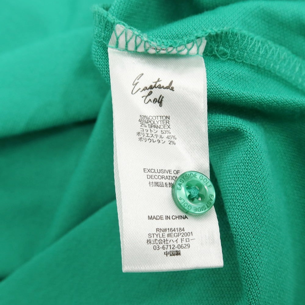 【中古】イーストサイドゴルフ Eastside Golf コットンポリエステルポリウレタン 鹿の子 半袖ポロシャツ グリーン【サイズXXL】【 状態ランクB 】【 メンズ 】