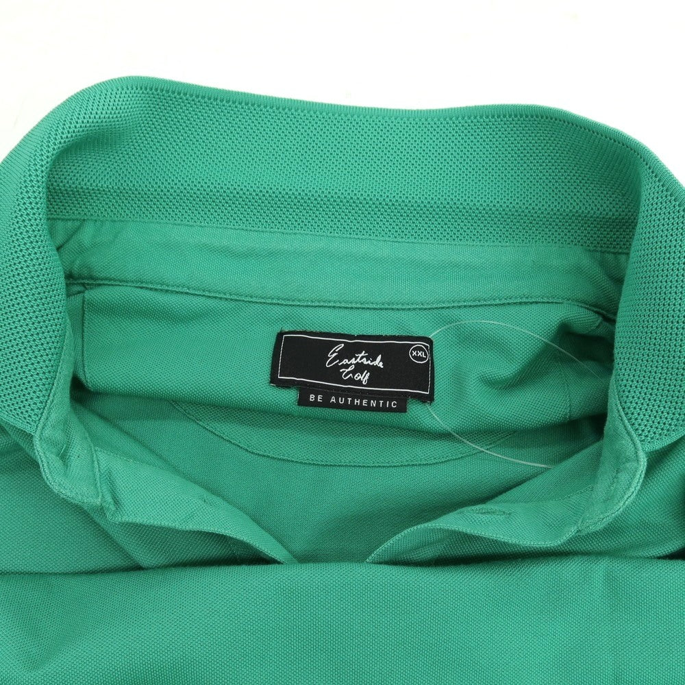 【中古】イーストサイドゴルフ Eastside Golf コットンポリエステルポリウレタン 鹿の子 半袖ポロシャツ グリーン【サイズXXL】【 状態ランクB 】【 メンズ 】