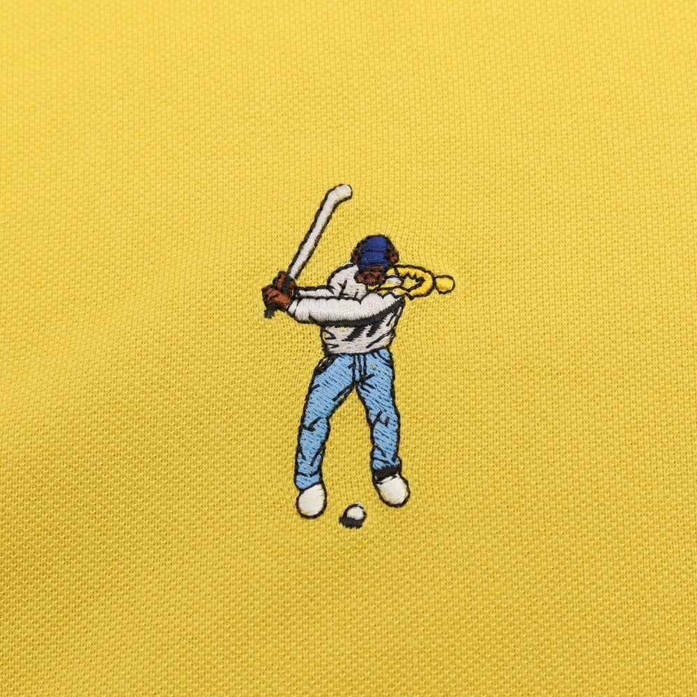 【中古】イーストサイドゴルフ Eastside Golf コットンポリエステルポリウレタン 鹿の子 半袖ポロシャツ イエロー【サイズXXL】【 状態ランクB 】【 メンズ 】