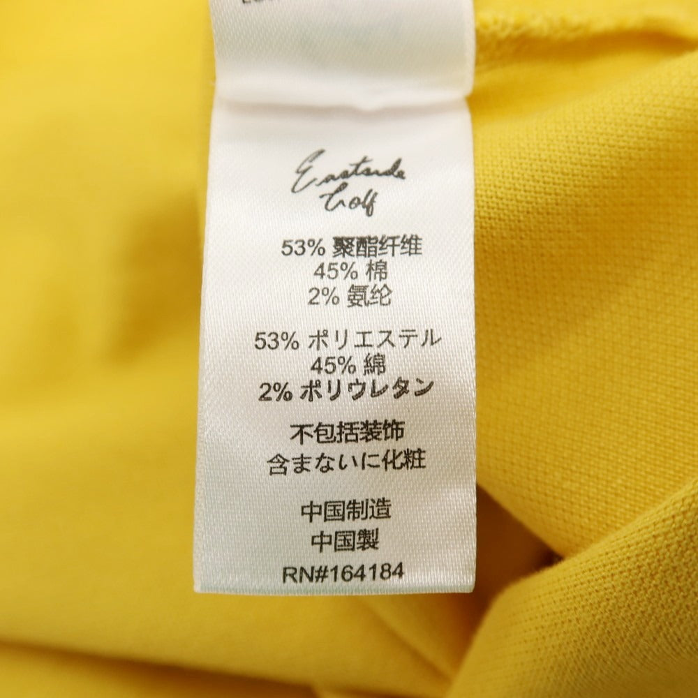 【中古】イーストサイドゴルフ Eastside Golf コットンポリエステルポリウレタン 鹿の子 半袖ポロシャツ イエロー【サイズXXL】【 状態ランクB 】【 メンズ 】