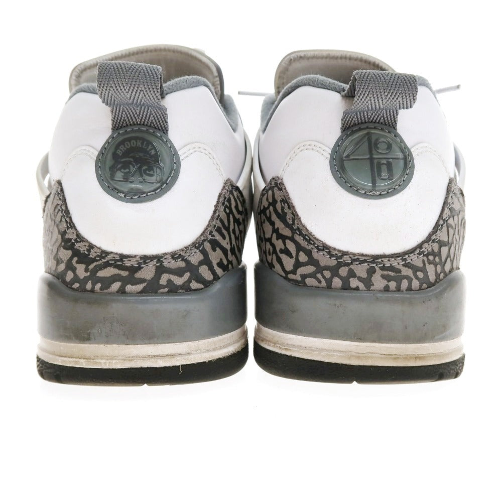 【中古】ナイキ NIKE JORDAN SPIZIKE LOW FQ1759-102 レザー スニーカー ホワイトxグレー【サイズ29】【 状態ランクC 】【 メンズ 】