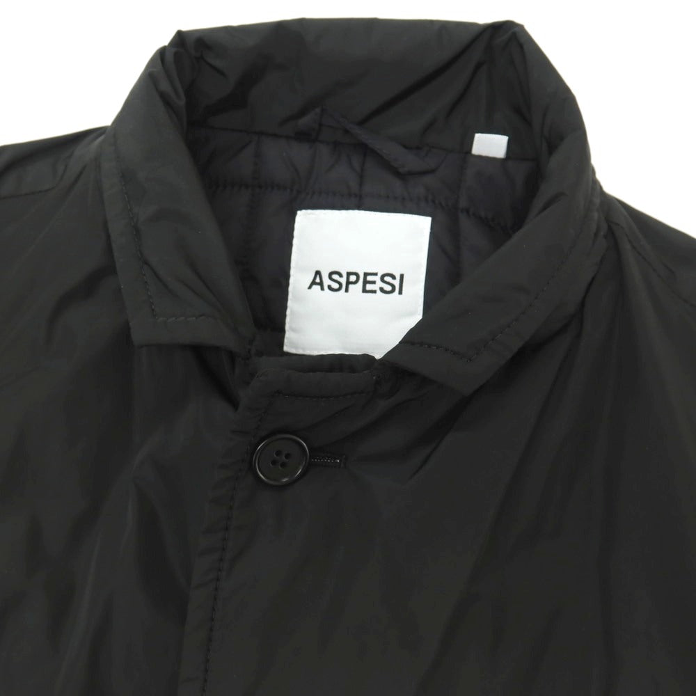 【中古】アスペジ ASPESI Thermore ポリエステル GENE COAT 中綿入りコート ブラック【サイズXS】【 状態ランクB 】【 メンズ 】