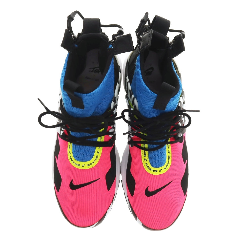 【中古】アクロニウム ACRONYM × NIKE AIR PRESTO MID AH7832-600 スニーカー ピンクxブルー【サイズ27cm】【 状態ランクA 】【 メンズ 】