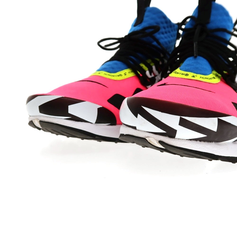 【中古】アクロニウム ACRONYM × NIKE AIR PRESTO MID AH7832-600 スニーカー ピンクxブルー【サイズ27cm】【 状態ランクA 】【 メンズ 】