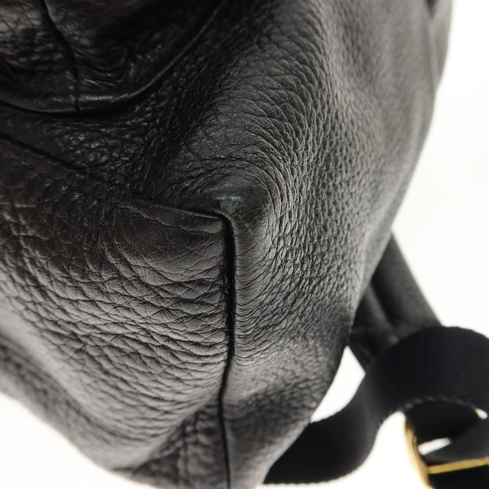 【中古】ゴーゴーニーゴーギャラリー 5525gallery × PORTER レザー バックパック・リュック ブラック【 状態ランクB 】【 メンズ 】