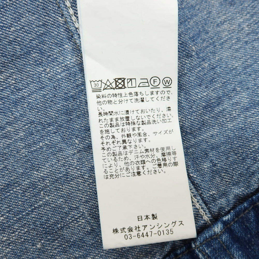【中古】ア プレッセ A.PRESSE コットン US NAVY デニムジャケット ブルー【サイズ2】【 状態ランクB 】【 メンズ 】