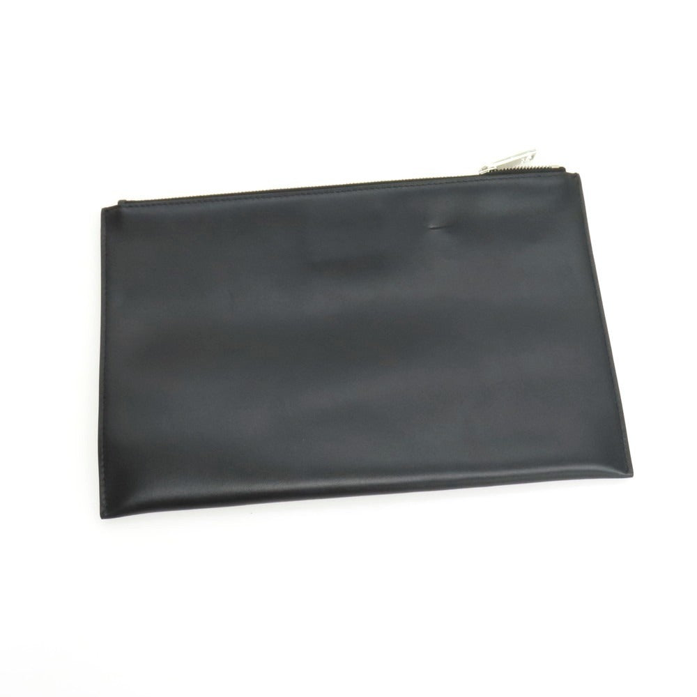 【中古】ディオール Dior レザー スター×ローズ プリント クラッチバッグ ブラック【 状態ランクA 】【 メンズ 】