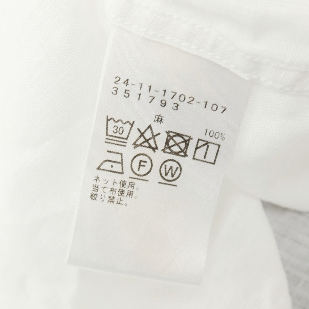 【中古】ブリッラ ペル イル グスト Brilla per il gusto リネン ワイドカラー カジュアルシャツ ホワイト【サイズM】【 状態ランクB 】【 メンズ 】