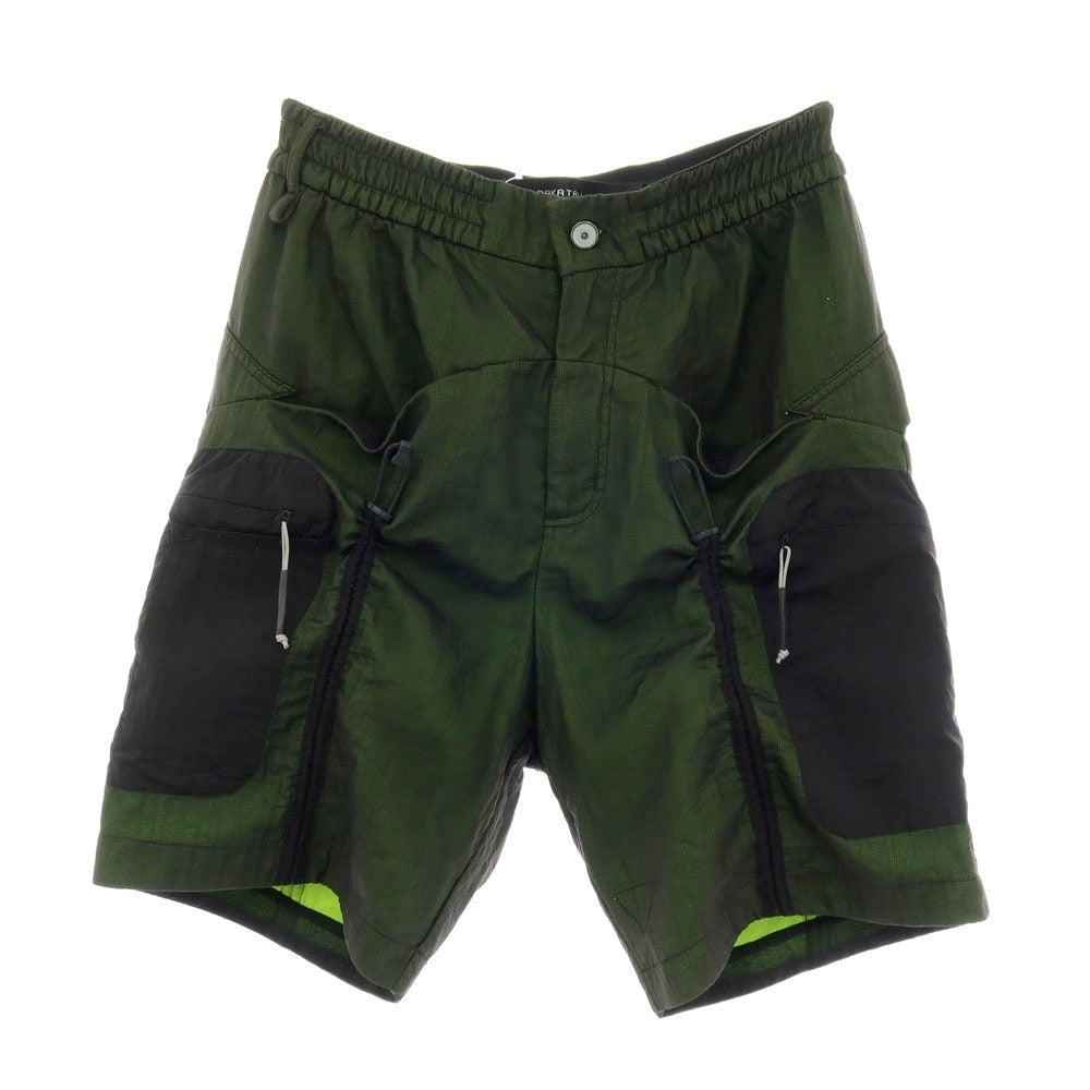 【中古】クラカタウ KRAKATAU ナイロン ショートパンツ グリーンxブラック【サイズ32】【 状態ランクB 】【 メンズ 】