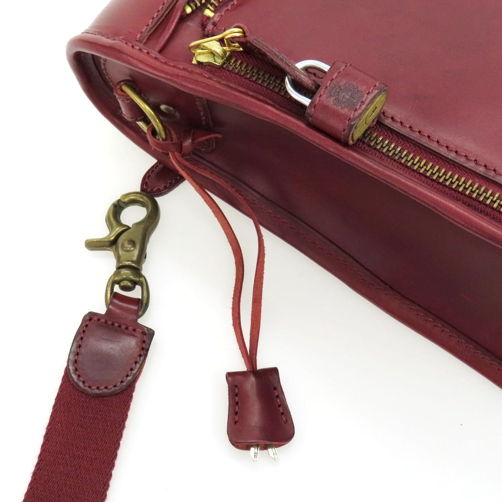 【中古】フェリージ Felisi 1811 2way レザー ブリーフケース ボルドー【 状態ランクB 】【 メンズ 】