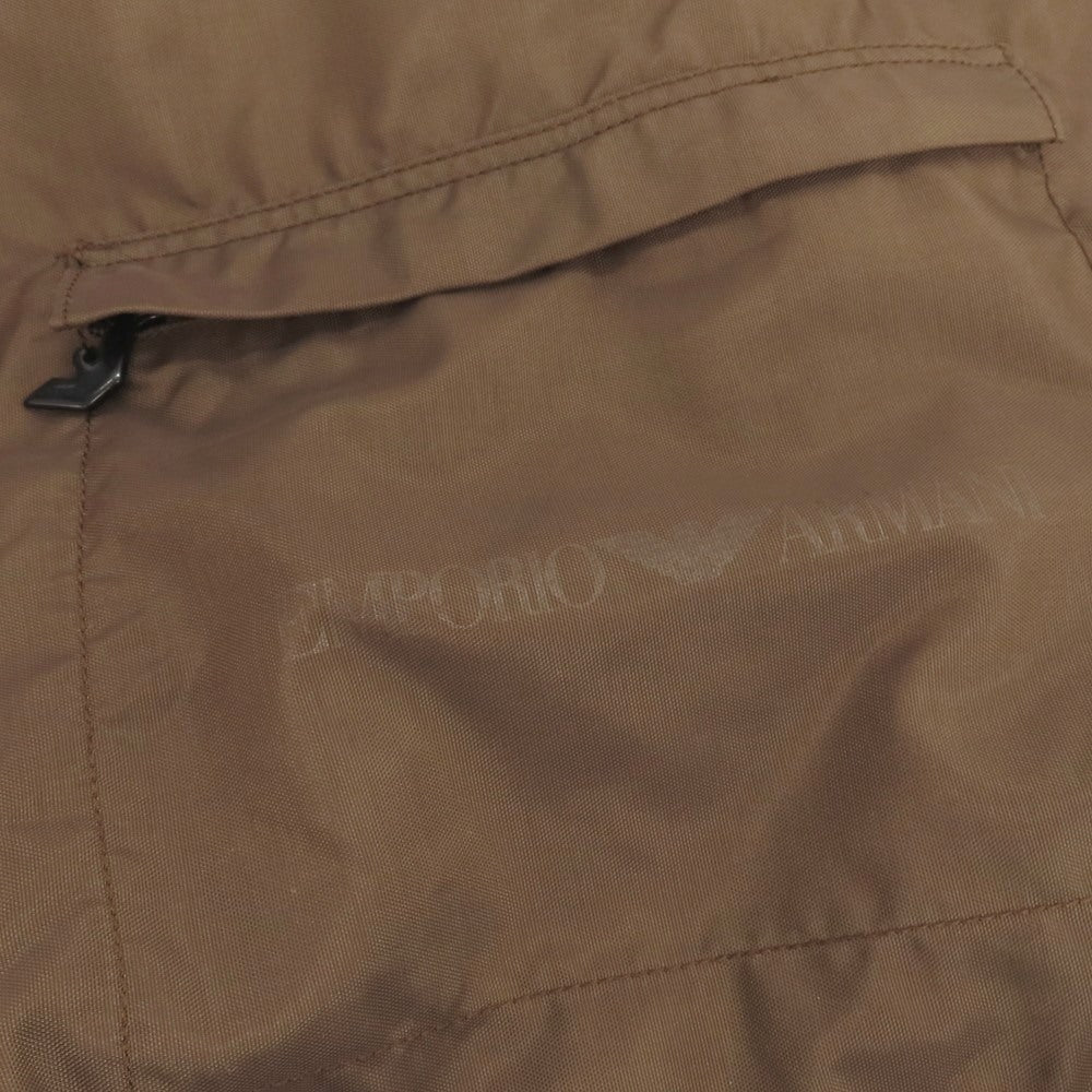 【中古】エンポリオ アルマーニ EMPORIO ARMANI ナイロン 巾着型 ドローストリングタイプ バックパック・リュック ブラウン【 状態ランクC 】【 メンズ 】